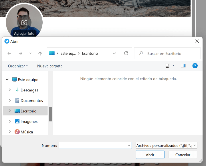 Imagen - ¿Por qué no aparece un archivo cuando lo intento subir a una web?