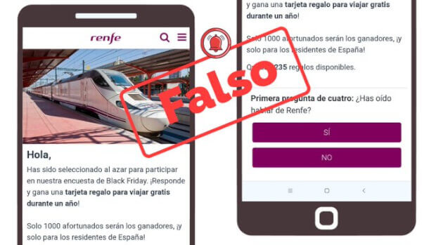 Imagen - &iexcl;Cuidado! Renfe no est&aacute; regalando viajes gratis por el Black Friday