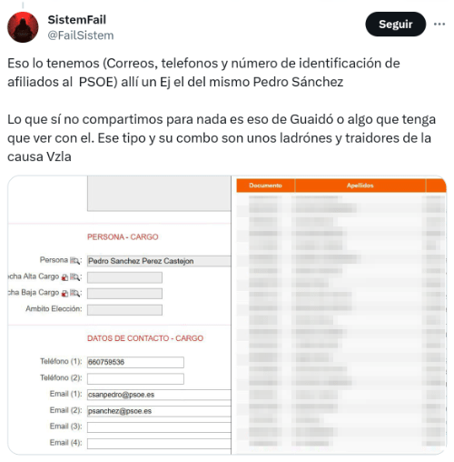 Imagen - Hackers de la oposici&oacute;n venezolana atacan al PSOE y filtrar&iacute;an datos sensibles