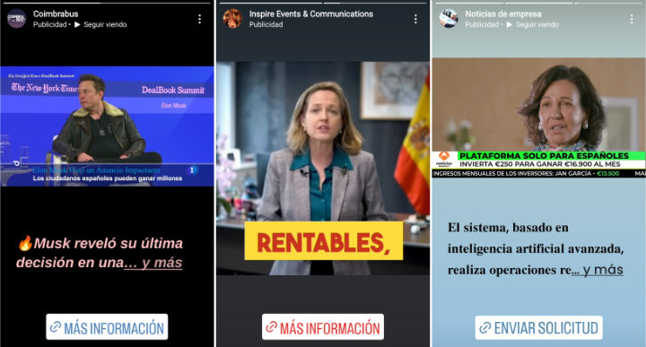 Imagen - Nadia Calviño o Elon Musk: los anuncios de Instagram se llenan de deepfakes