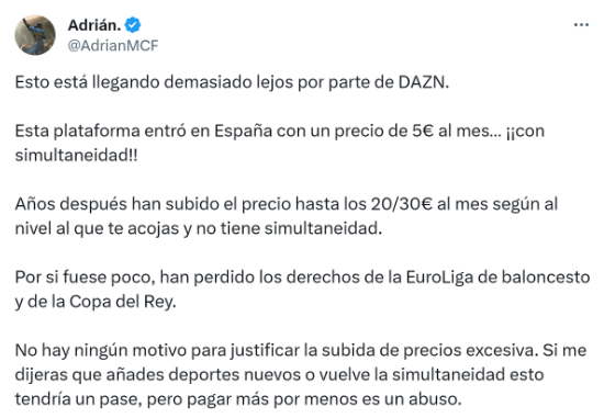 Imagen - DAZN sube los precios y espera bajas masivas