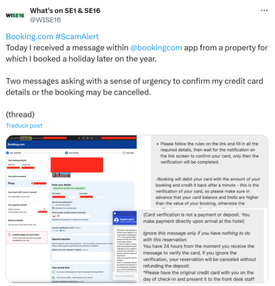 Imagen - Si has reservado un hotel en Booking, ten cuidado con los peligrosos emails que llegan