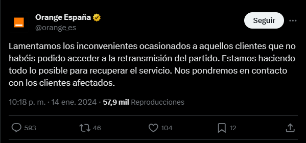 Imagen - Orange TV deja a muchos clientes sin poder ver el clásico de la Supercopa