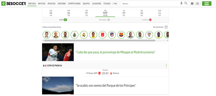 Imagen - 7 alternativas a Mis marcadores para seguir el fútbol