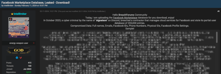 Imagen - Roban los datos de miles de usuarios de Facebook: comprueba si te afecta