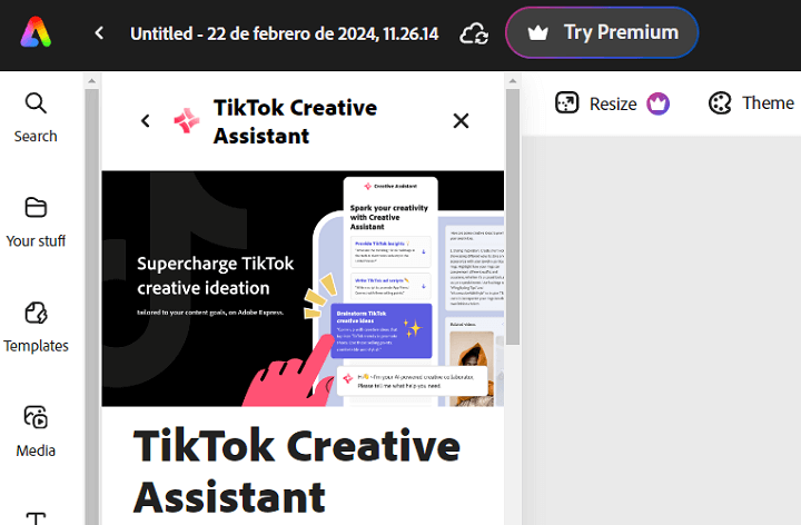 Imagen - Adobe Express añade un editor para TikTok: crear vídeos virales es más fácil que nunca