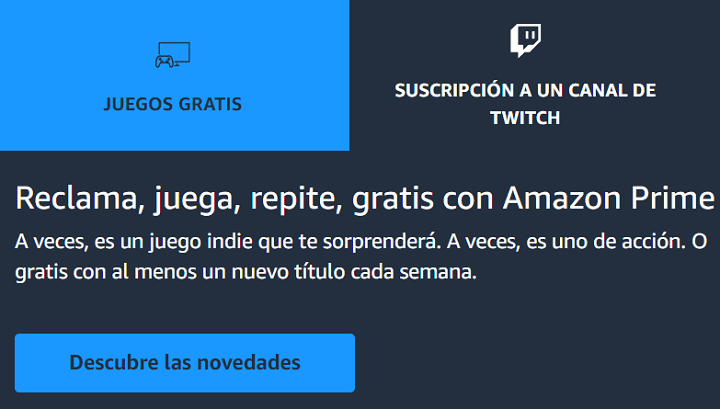 Imagen - Si tienes Amazon Prime, puedes acceder a juegos para PC totalmente gratis