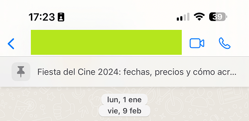 Imagen - WhatsApp ya permite fijar hasta tres mensajes en conversaciones y grupos