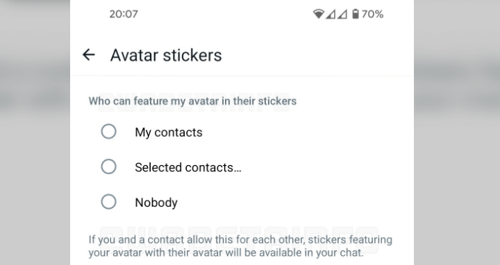 Imagen - &iexcl;Ojo! Tus contactos podr&aacute;n usar tu avatar de WhatsApp para sus stickers