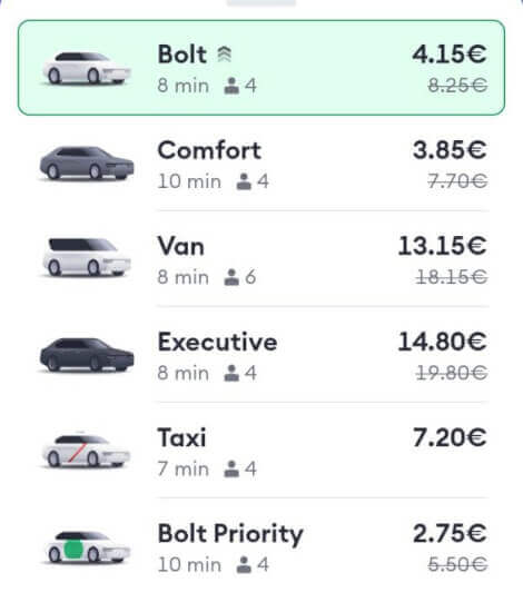 Imagen - ¿Qué es mejor? ¿Uber o Bolt?