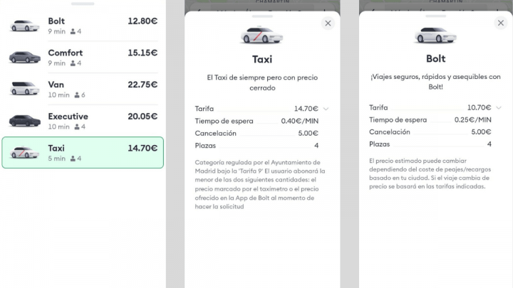 Imagen - ¿Qué es mejor? ¿Taxi o Bolt?
