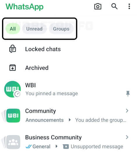 Imagen - WhatsApp te dejará filtrar entre conversaciones y grupos