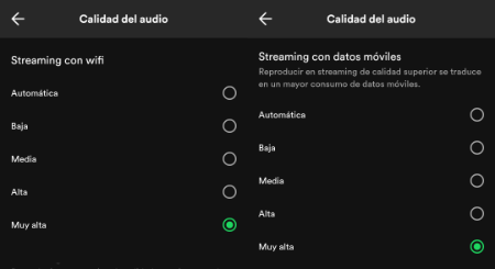 Imagen - He activado esta opción para escuchar Spotify en máxima calidad