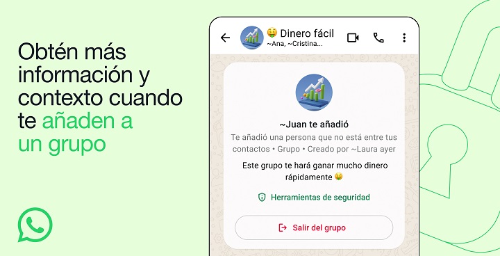 Imagen - Ahora sabrás quién te añade a un grupo en WhatsApp y si es contacto tuyo o no