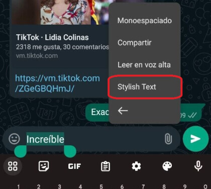 Imagen - Cómo escribir en WhatsApp con letras de colores