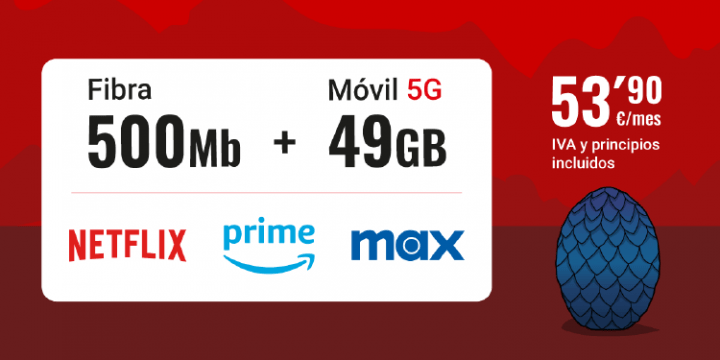 Imagen - Pepephone estrena Max en sus tarifas: ya puedes tener Netflix, Prime y Max con el operador