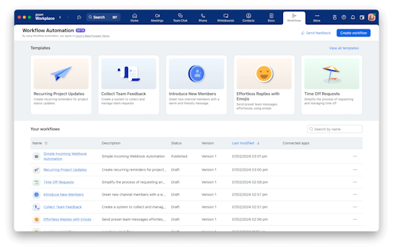 Imagen - Zoom Workflow Automation: qué es y cómo aprovecharlo para crear flujos de trabajo