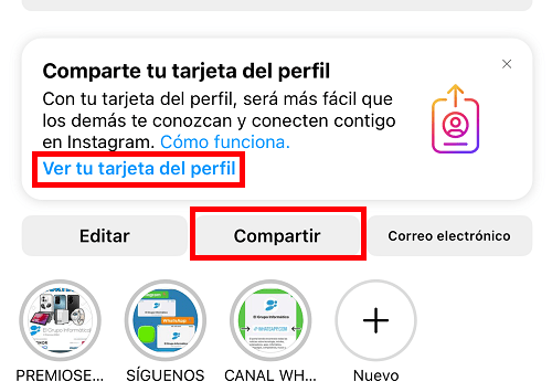 Imagen - Así son las nuevas tarjetas de perfil en Instagram: agrega contactos con más facilidad