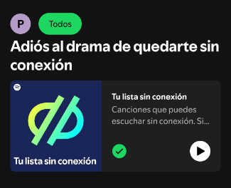 Imagen - Spotify ahora crea automáticamente una playlist offline para cuando te quedas sin conexión