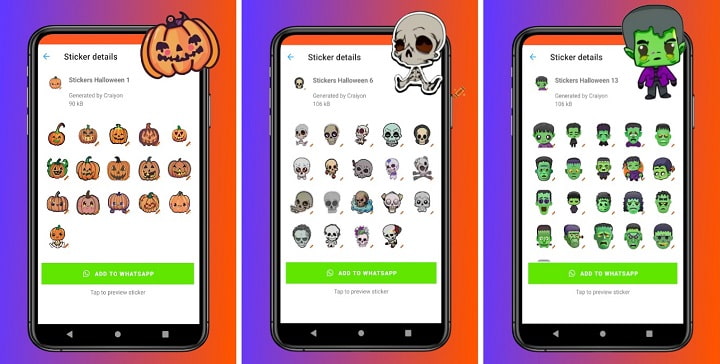 Imagen - Descarga stickers de WhatsApp para Halloween