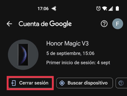 Imagen - Cómo quitar un dispositivo de una cuenta de Google