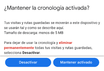 Imagen - Cambios en el historial de ubicaciones de Google Maps:  cómo mantenerlo o desactivarlo