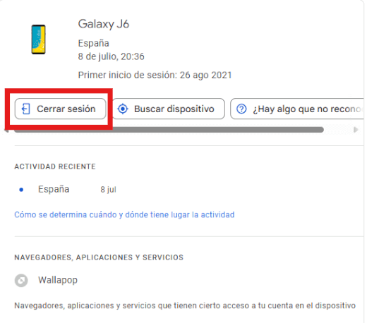 Imagen - Cómo quitar un dispositivo de una cuenta de Google