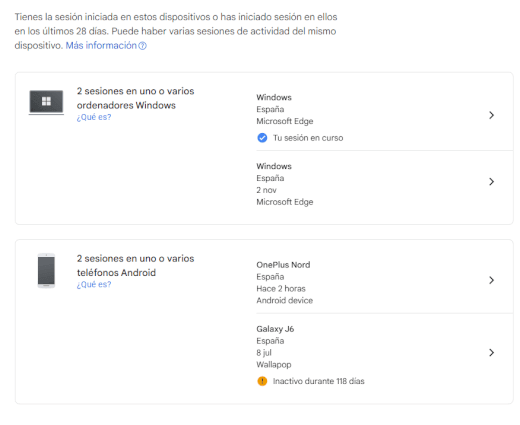 Imagen - Cómo quitar un dispositivo de una cuenta de Google