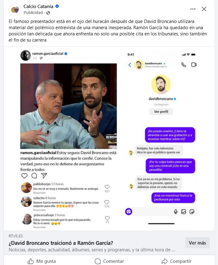 Imagen - David Broncano traiciona a Ramón García: cuidado con esta estafa de criptomonedas
