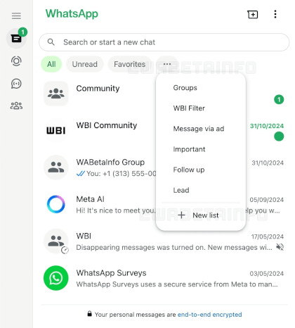 Imagen - Ahora que las listas de WhatsApp ya están tu móvil, también llegarán a WhatsApp Web