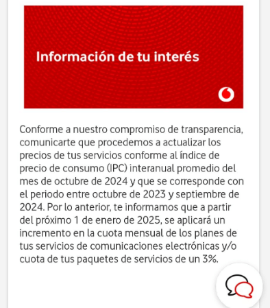 Imagen - Vodafone también subirá precios en 2025: así te afectará
