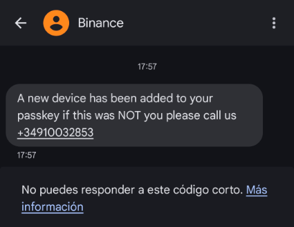 Imagen - Cuidado con tu cuenta de Binance: esta estafa es increíblemente realista
