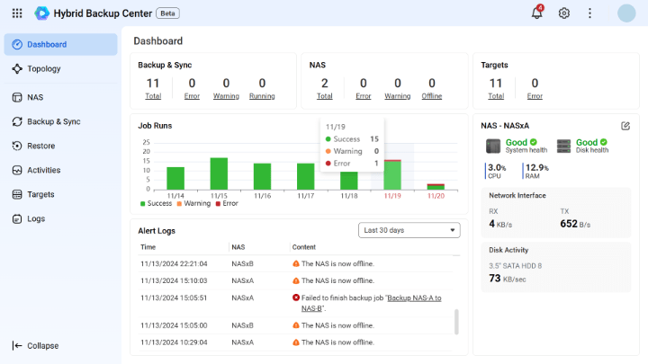 Imagen - Hybrid Backup Center de QNAP unifica las copias de seguridad de NAS en diferentes sedes