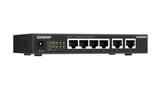 Imagen - QNAP QSW-2104-2T-R2: nuevo switch con 2,5GbE y 10GbE barato para hogar y oficinas