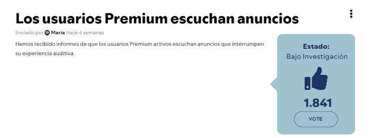 Imagen - Spotify Premium muestra publicidad a quién paga, ¿por error?