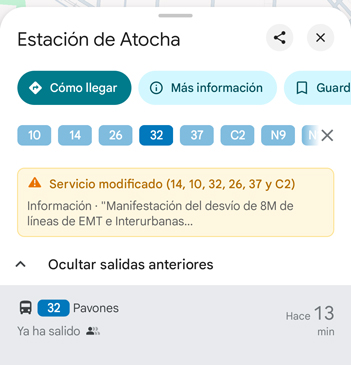 Imagen - Los buses de Madrid ahora se muestran en tiempo real desde Google Maps