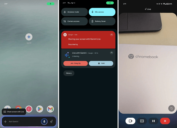 Imagen - Gemini Live ya está en Android: la IA de Google puede acceder a cámara y pantalla
