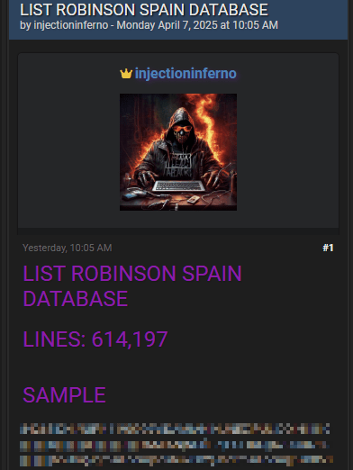 Imagen - Hackeo de la Lista Robinson española: estos son los datos filtrados
