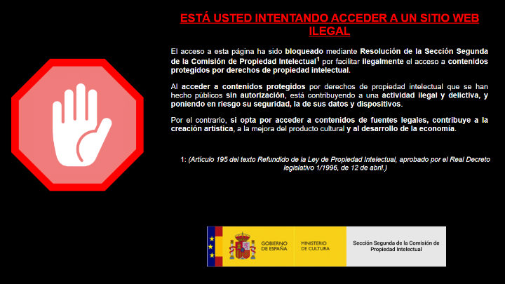 Imagen - &quot;Está usted intentado acceder a un sitio web ilegal&quot;: ¿por qué sale este aviso?