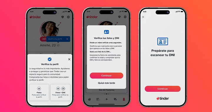 Imagen - Tinder permitirá verificar tu perfil con el DNI