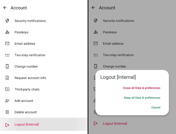 Imagen - WhatsApp permitirá &quot;salir&quot; de tu cuenta sin borrarla