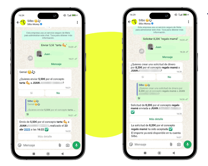 Imagen - C&oacute;mo pagar en WhatsApp con Silbo Money