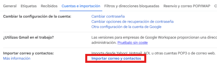 Imagen - Cómo transferir correos de una cuenta a otra