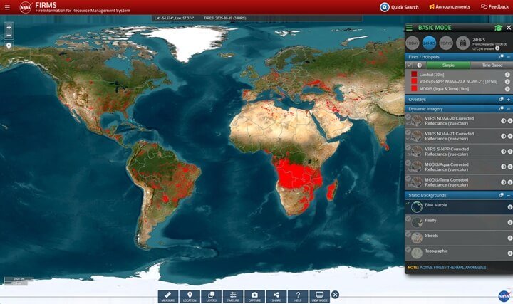 Imagen - Cómo ver los incendios forestales en el mapa de la NASA