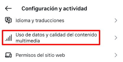 Imagen - Cómo reducir el consumo de gigas en Instagram