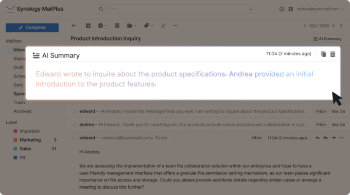 Imagen - Synology Office Suite mejora con IA: la alternativa a Microsoft 365 y a Google Workspace