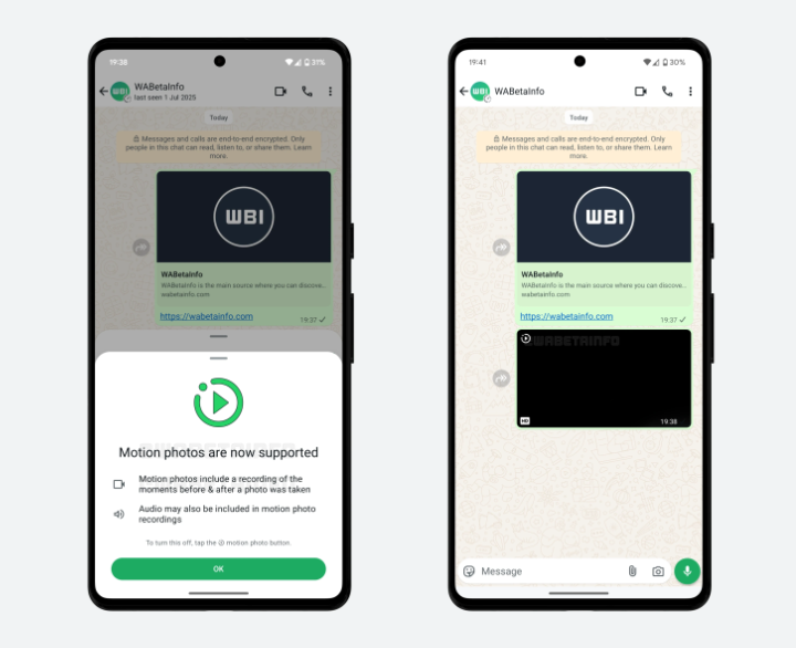 Imagen - Fotos con movimiento en WhatsApp: así será esta versión de las Live Photos