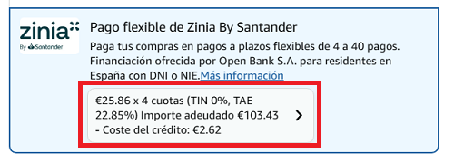 Imagen - Cómo pagar a plazos en Amazon