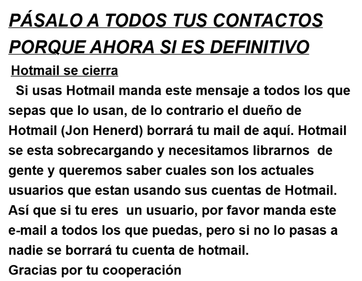 Imagen - ¿Qué ocurrió con las cadenas de emails? Si no las pasabas, tendrías mala suerte en el amor