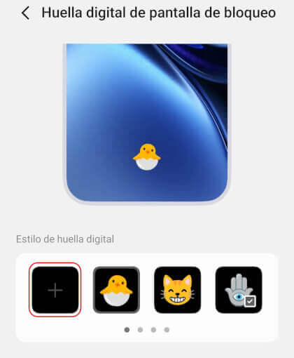 Imagen - Este móvil te deja cambiar el icono de la huella dactilar por tu emoji favorito